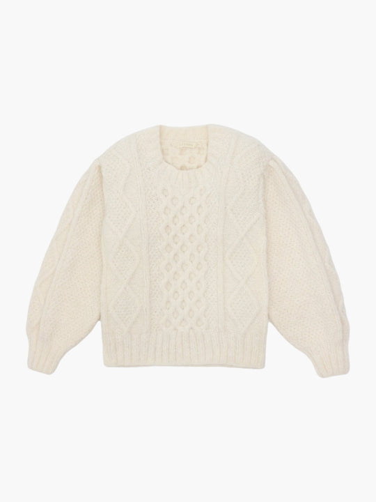 Fisher Puff-Sleeve Pullover | Ivory