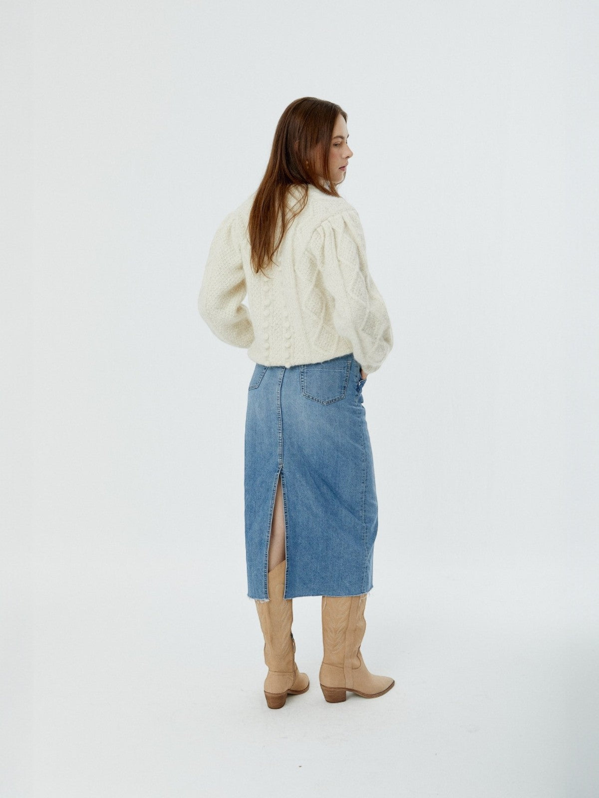 Fisher Puff-Sleeve Pullover | Ivory Fisher Puff-Sleeve Pullover | Ivory