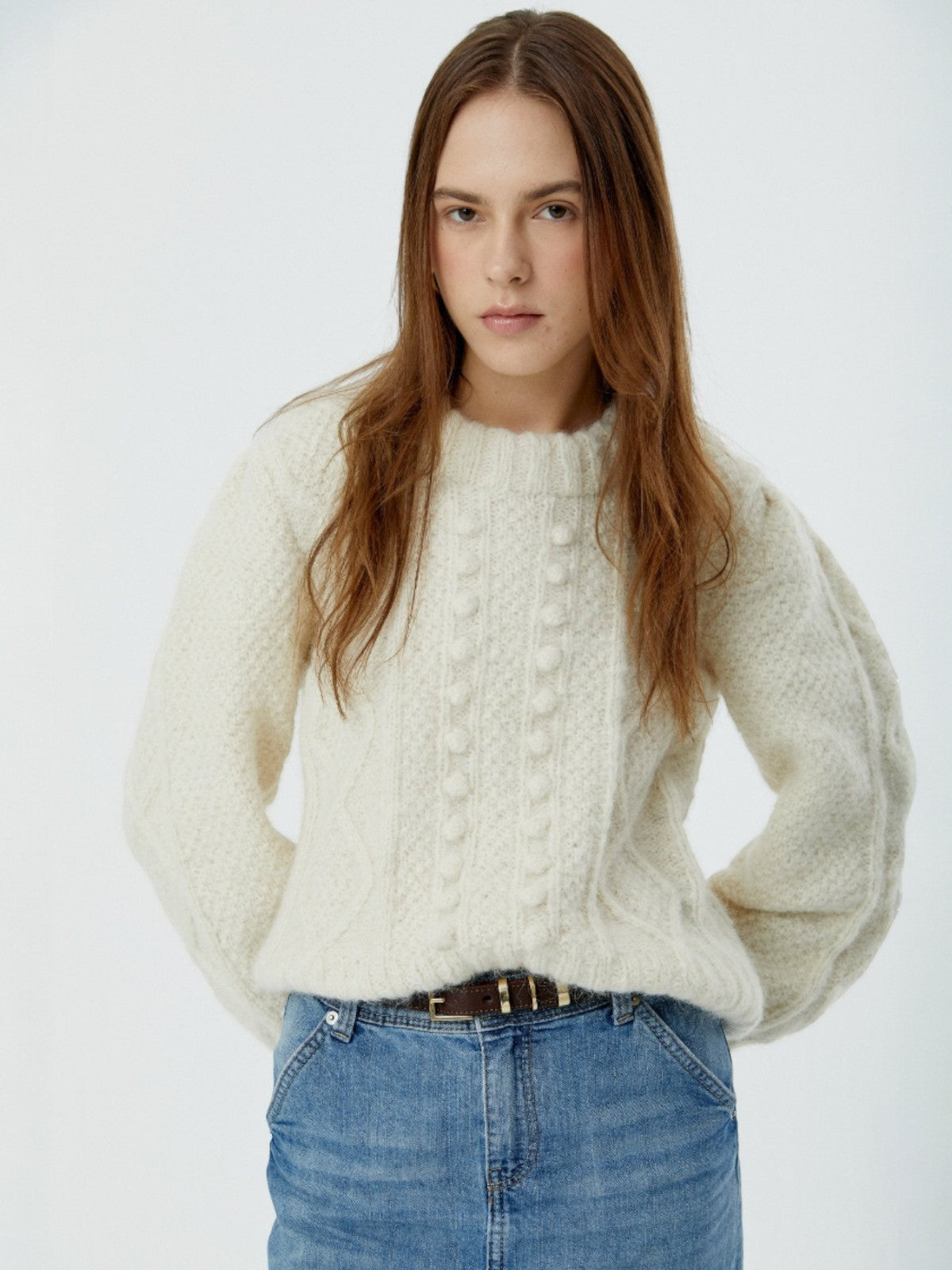 Fisher Puff-Sleeve Pullover | Ivory Fisher Puff-Sleeve Pullover | Ivory