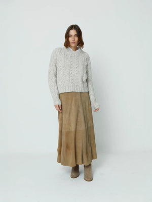 Fisher Seed Puff Pullover | Dove Fisher Seed Puff Pullover | Dove