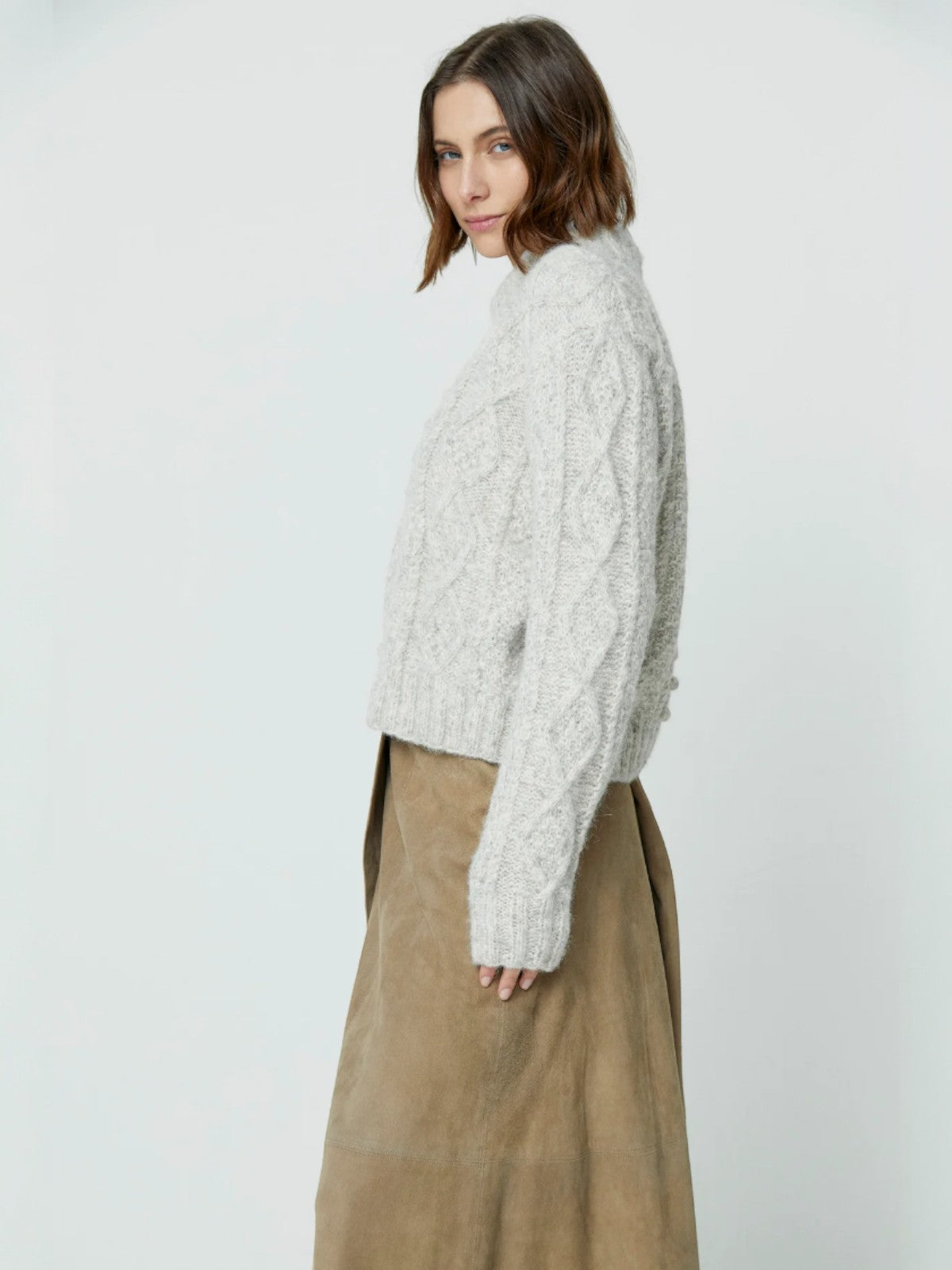 Fisher Seed Puff Pullover | Dove Fisher Seed Puff Pullover | Dove