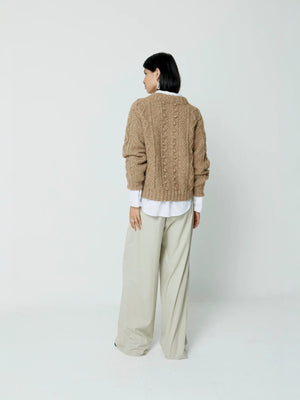 Fisher Seed Puff Pullover | Sand Fisher Seed Puff Pullover | Sand