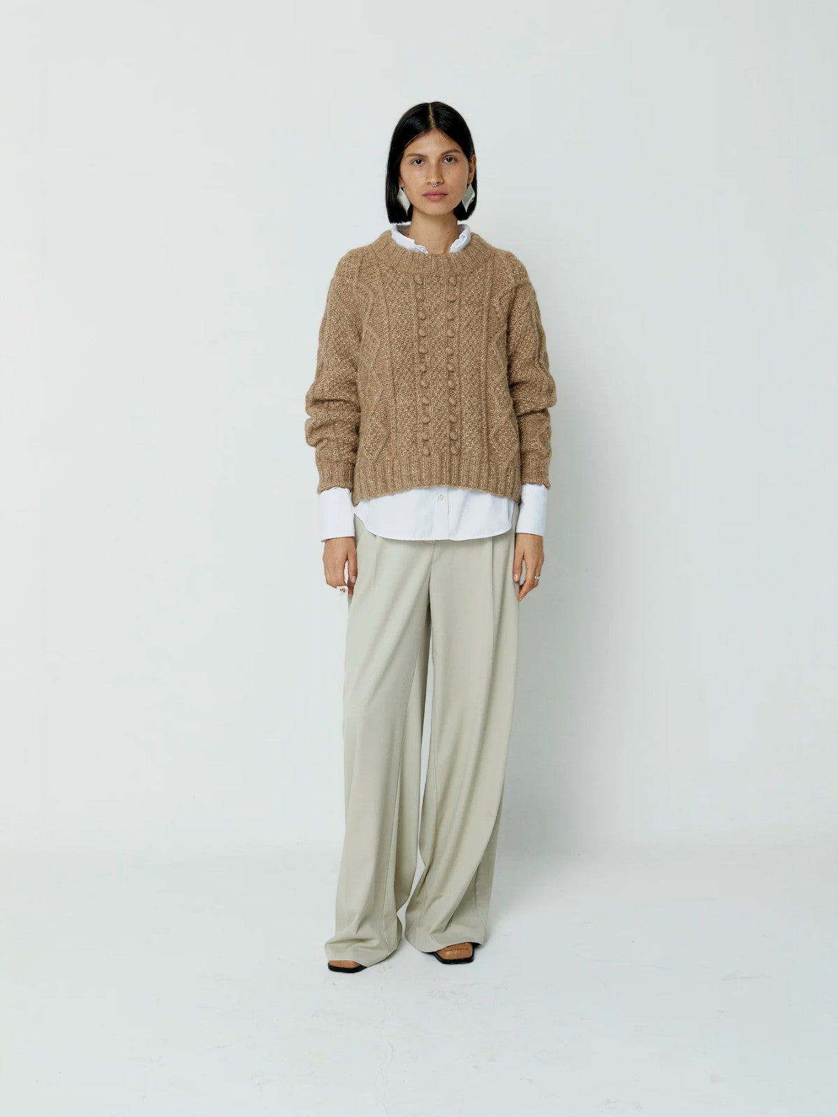 Fisher Seed Puff Pullover | Sand Fisher Seed Puff Pullover | Sand