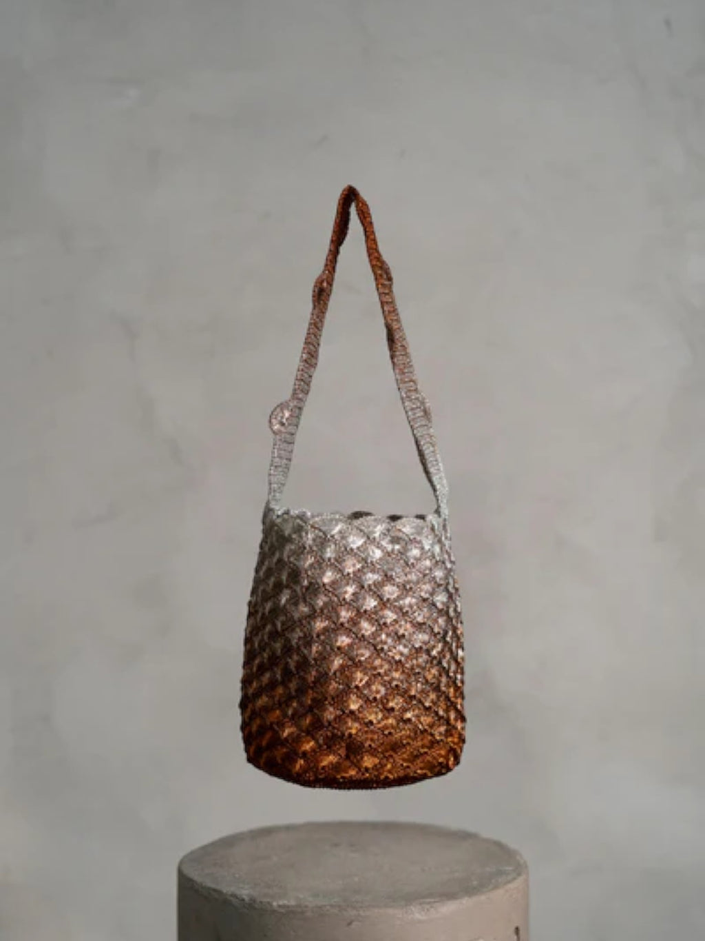 Kaia Seashell Bag | Silver/Copper