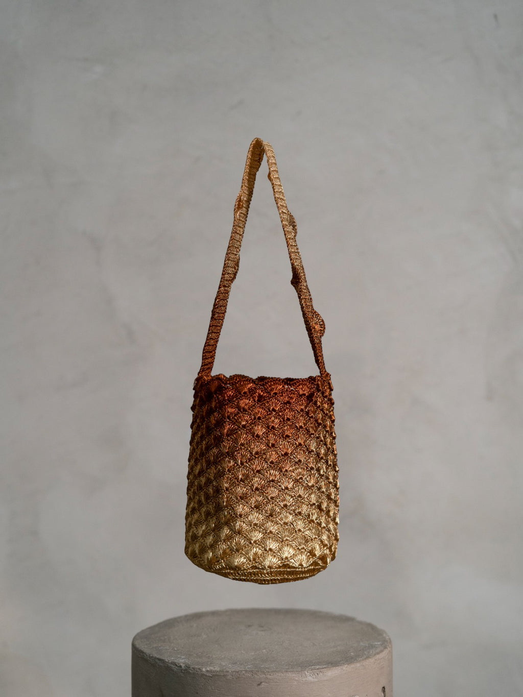 Kaia Seashell Bag | Gold/Copper