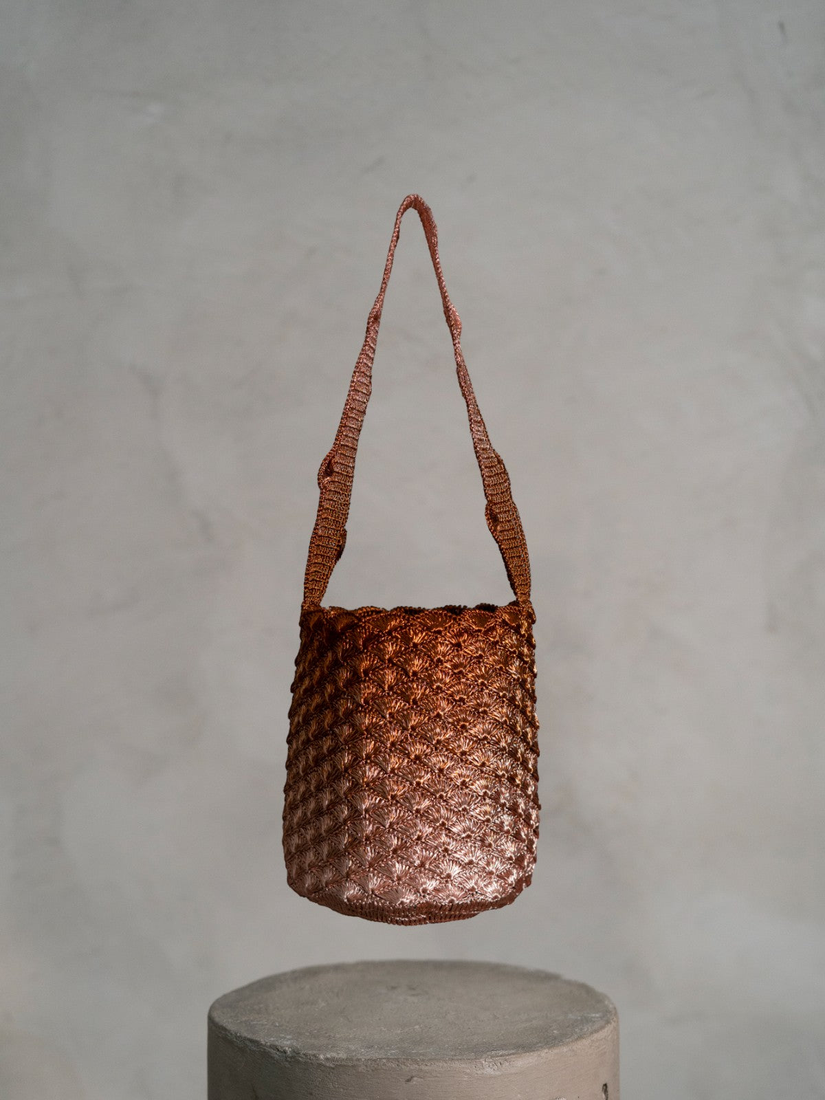 Kaia Seashell Bag | Rose Gold/Copper