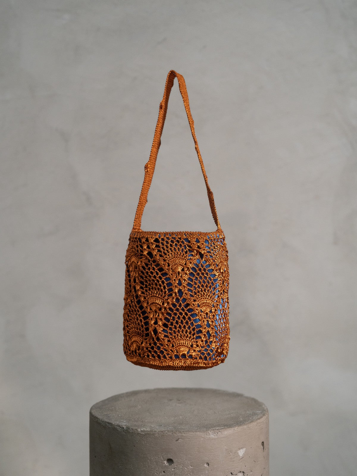 Pineapple Bag | Copper/Blue Pineapple Bag | Copper/Blue