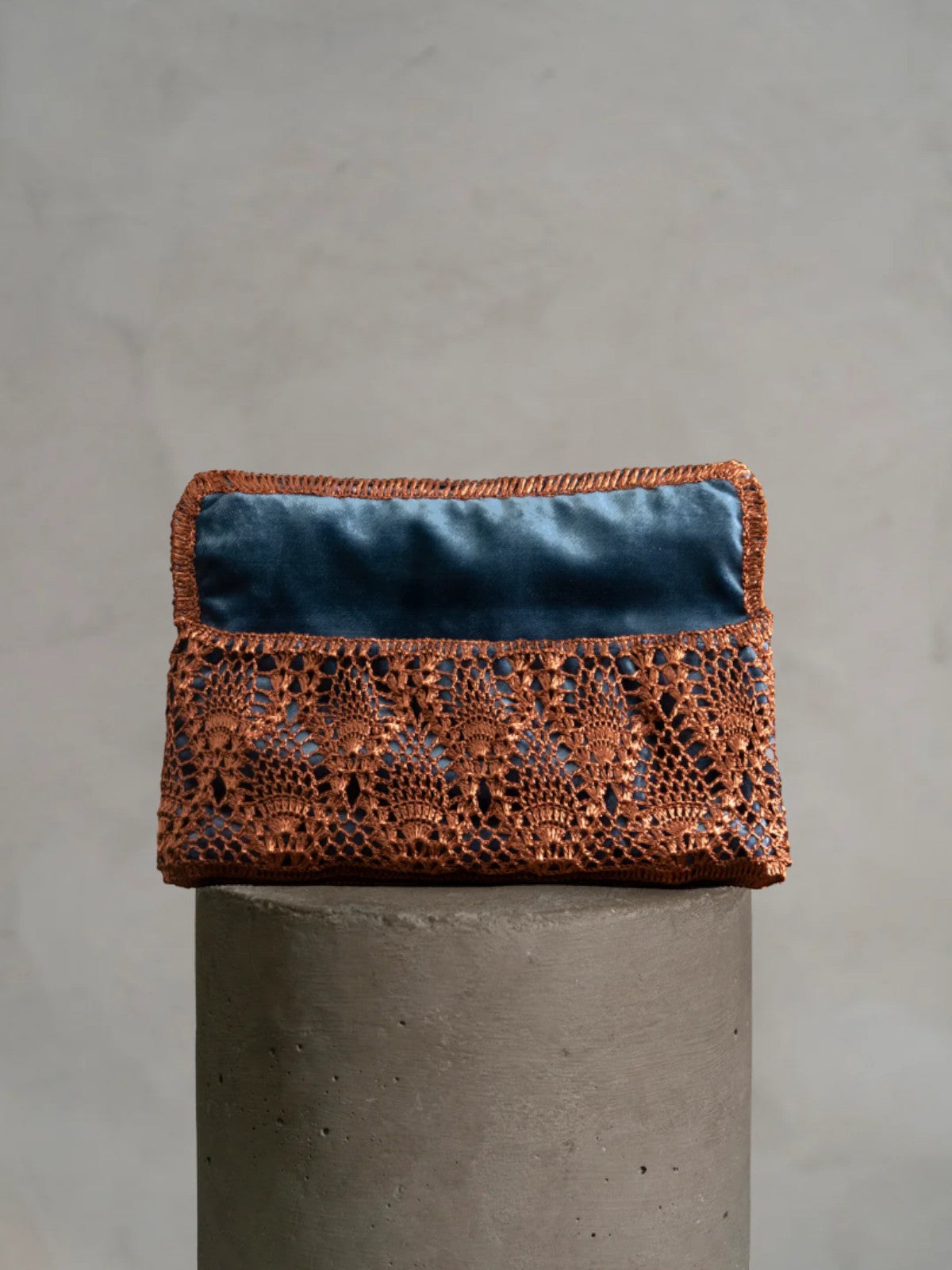 Pineapple Clutch | Copper/Blue Pineapple Clutch | Copper/Blue