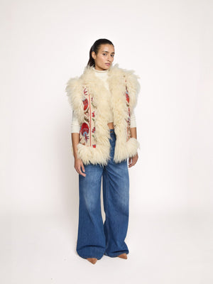 Aziz Waistcoat - M/L | Print/Ivory Aziz Waistcoat - M/L | Print/Ivory