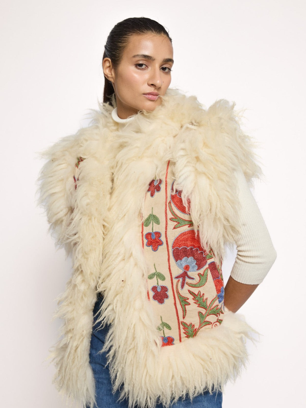 Aziz Waistcoat - M/L | Print/Ivory Aziz Waistcoat - M/L | Print/Ivory