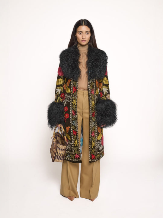 Raffaella Coat - L | Multi/Black