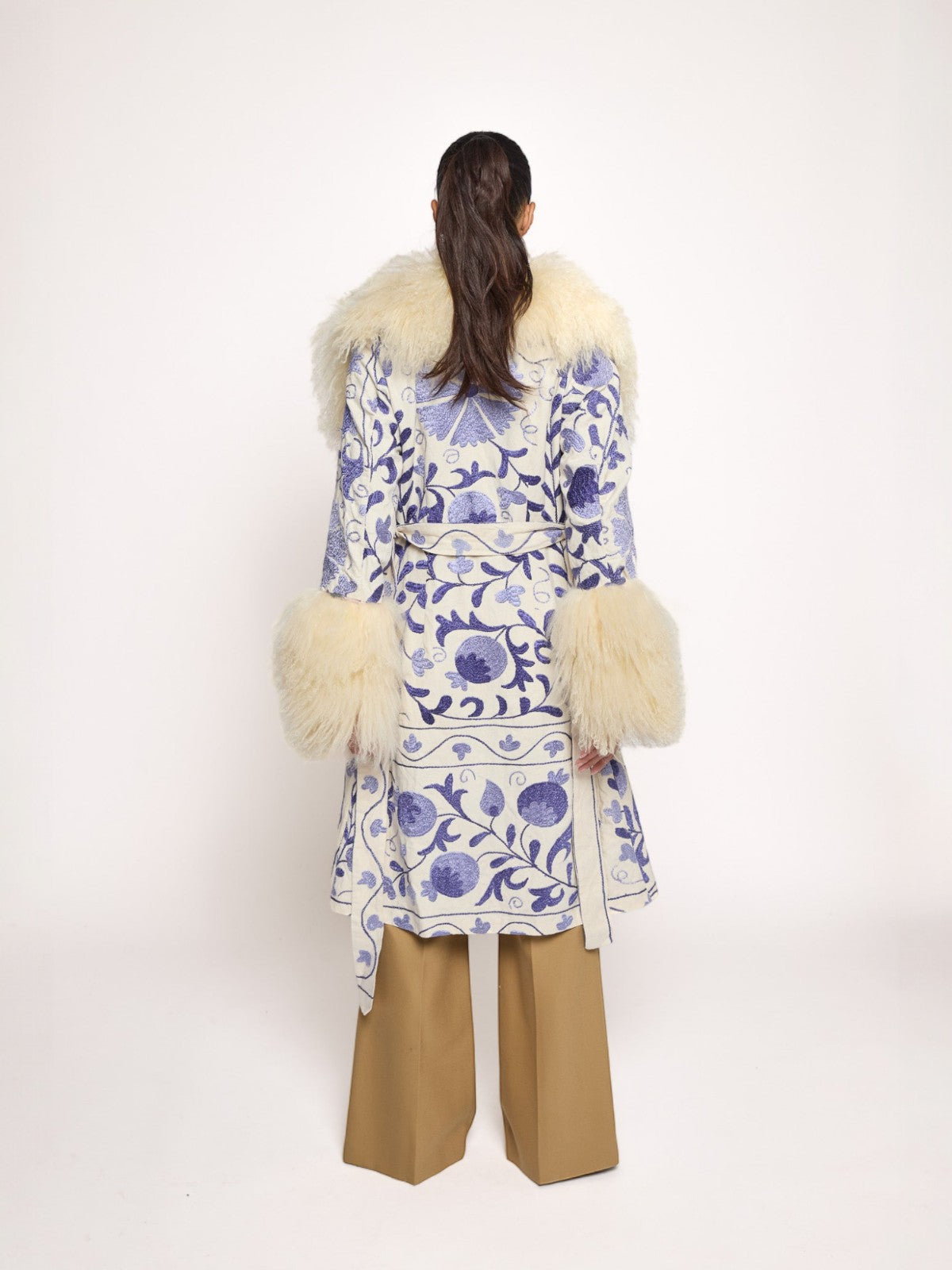 Raffaella Coat - S | Purple/Ivory Raffaella Coat - S | Purple/Ivory