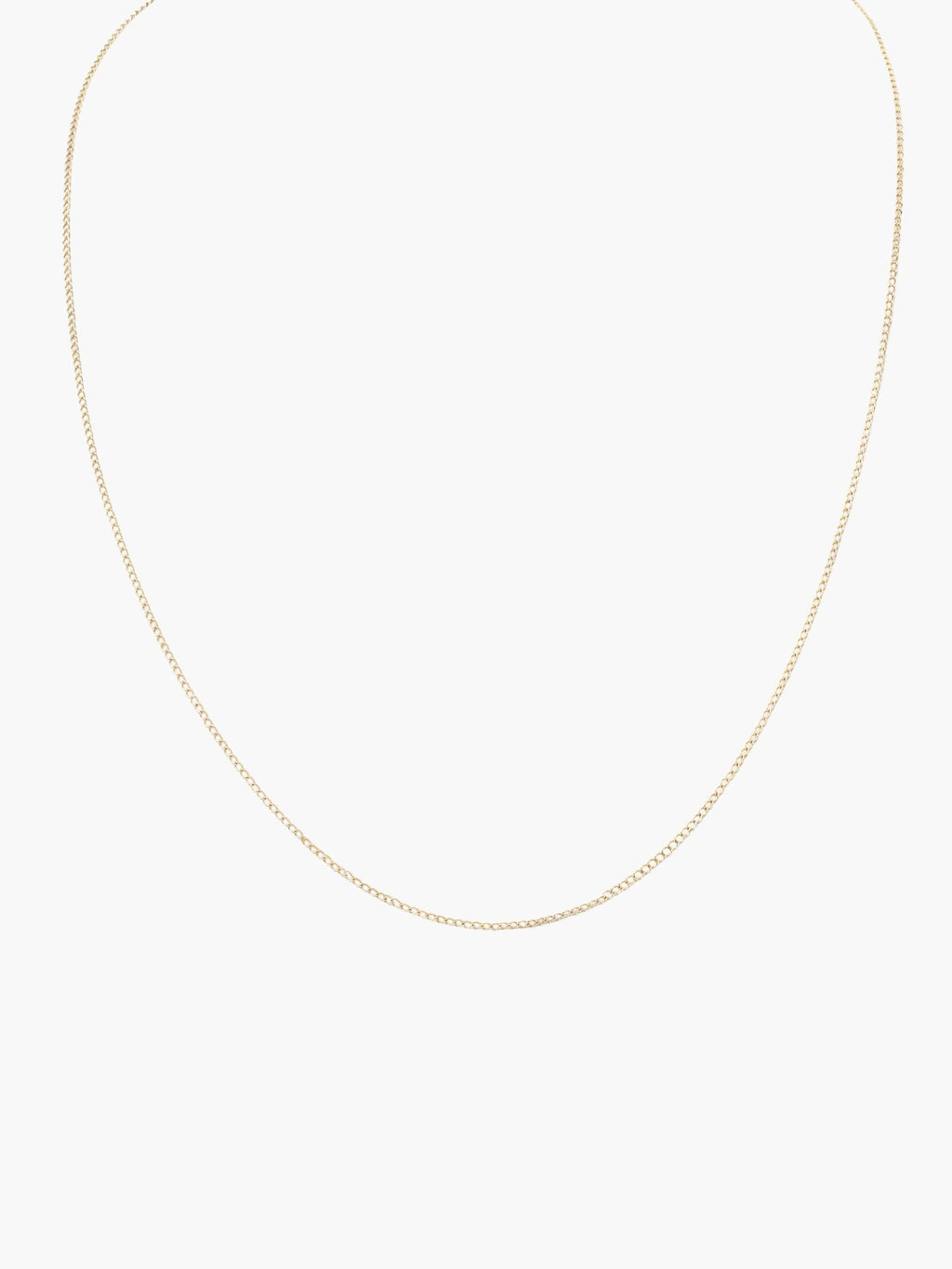 Fine Curb Chain Necklace