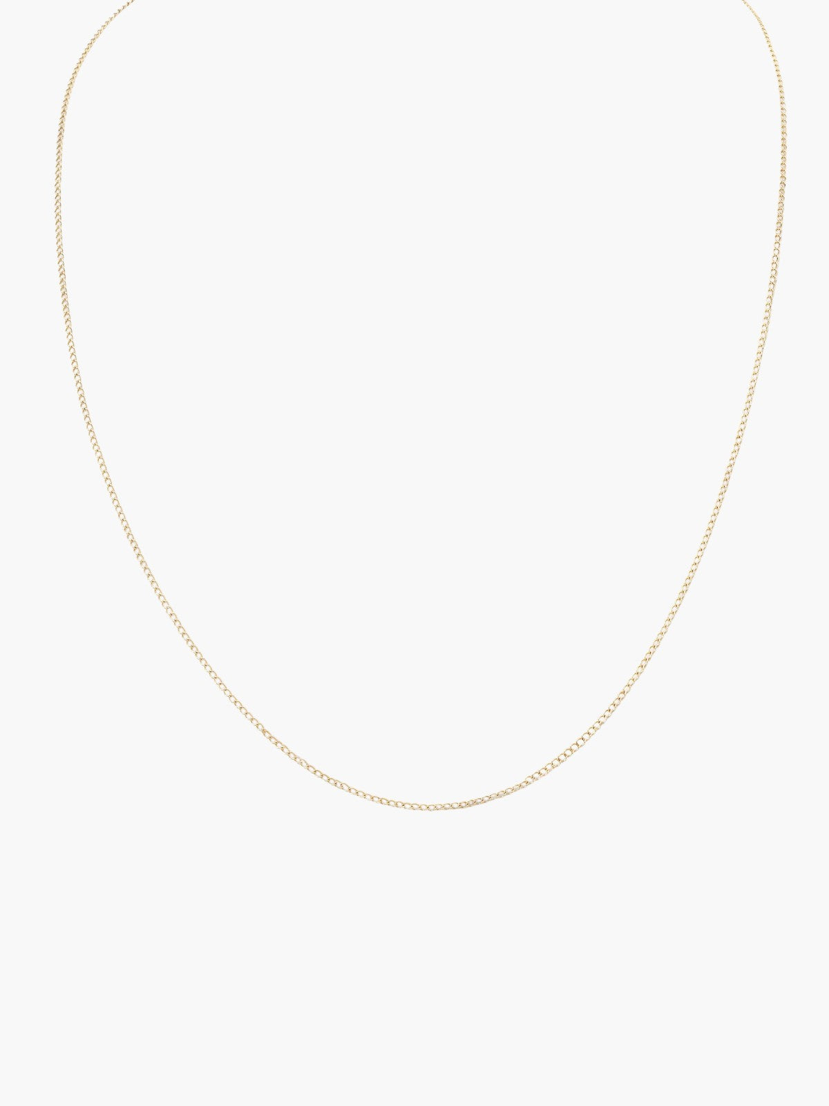 Fine Curb Chain Necklace