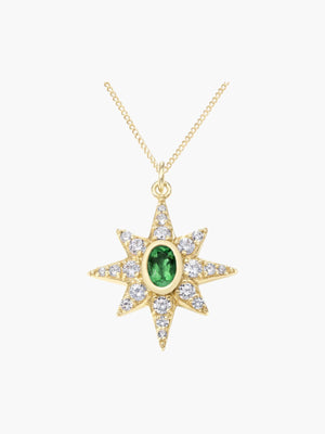 Pavé Starburst Pendant | Emerald Pavé Starburst Pendant | Emerald