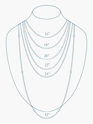 Four Diamond Bezel Chain Four Diamond Bezel Chain