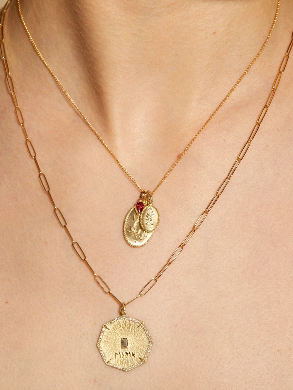 Token Necklace | Olive Branch Token Necklace | Olive Branch