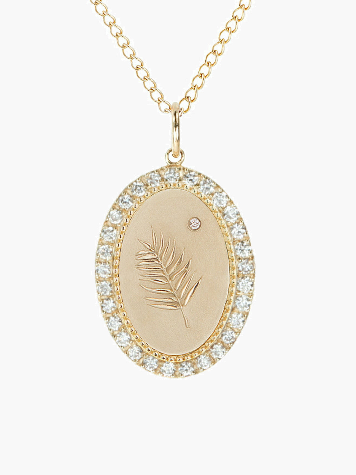 Token Necklace | Palm Leaf Token Necklace | Palm Leaf