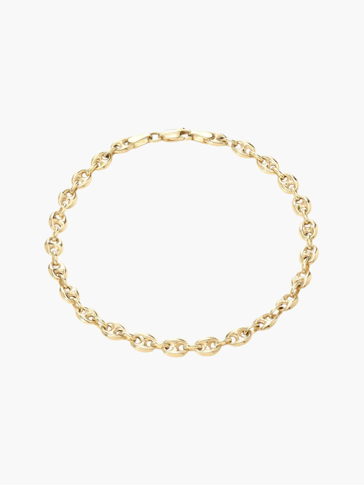 Puffed Mariner Chain Bracelet