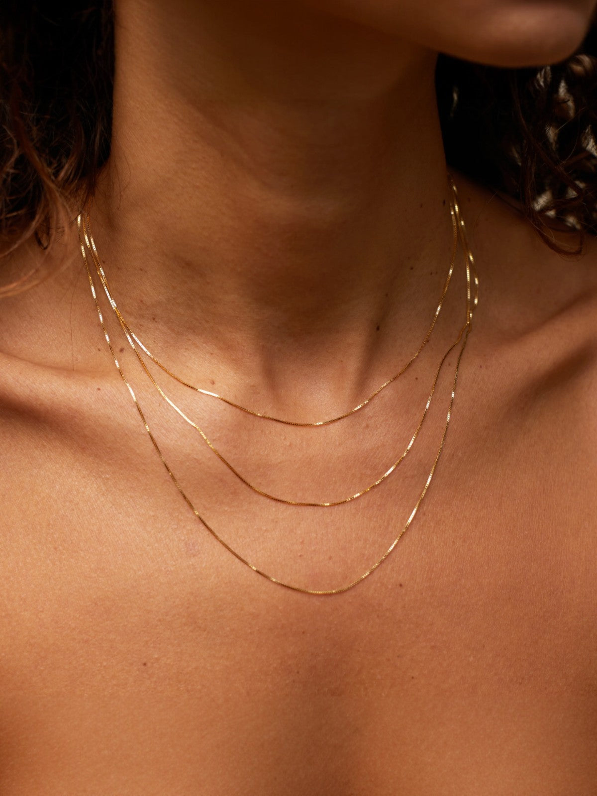 Shimmering Box Chain Necklace