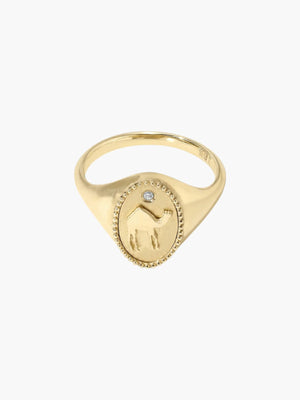 Signet Ring | Camel Signet Ring | Camel