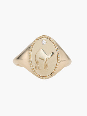 Signet Ring | Camel Signet Ring | Camel