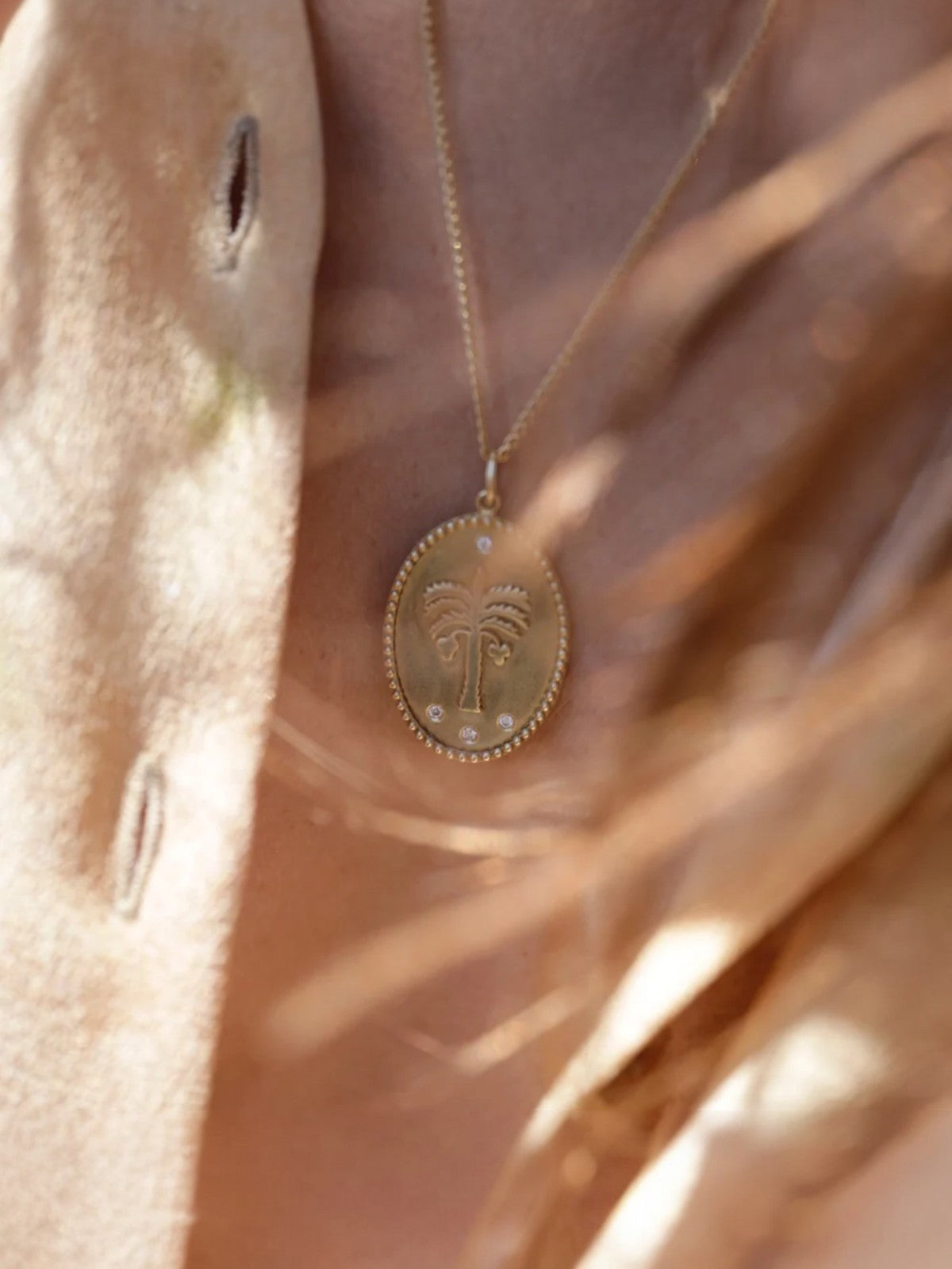 Token Necklace | Date Palm Token Necklace | Date Palm