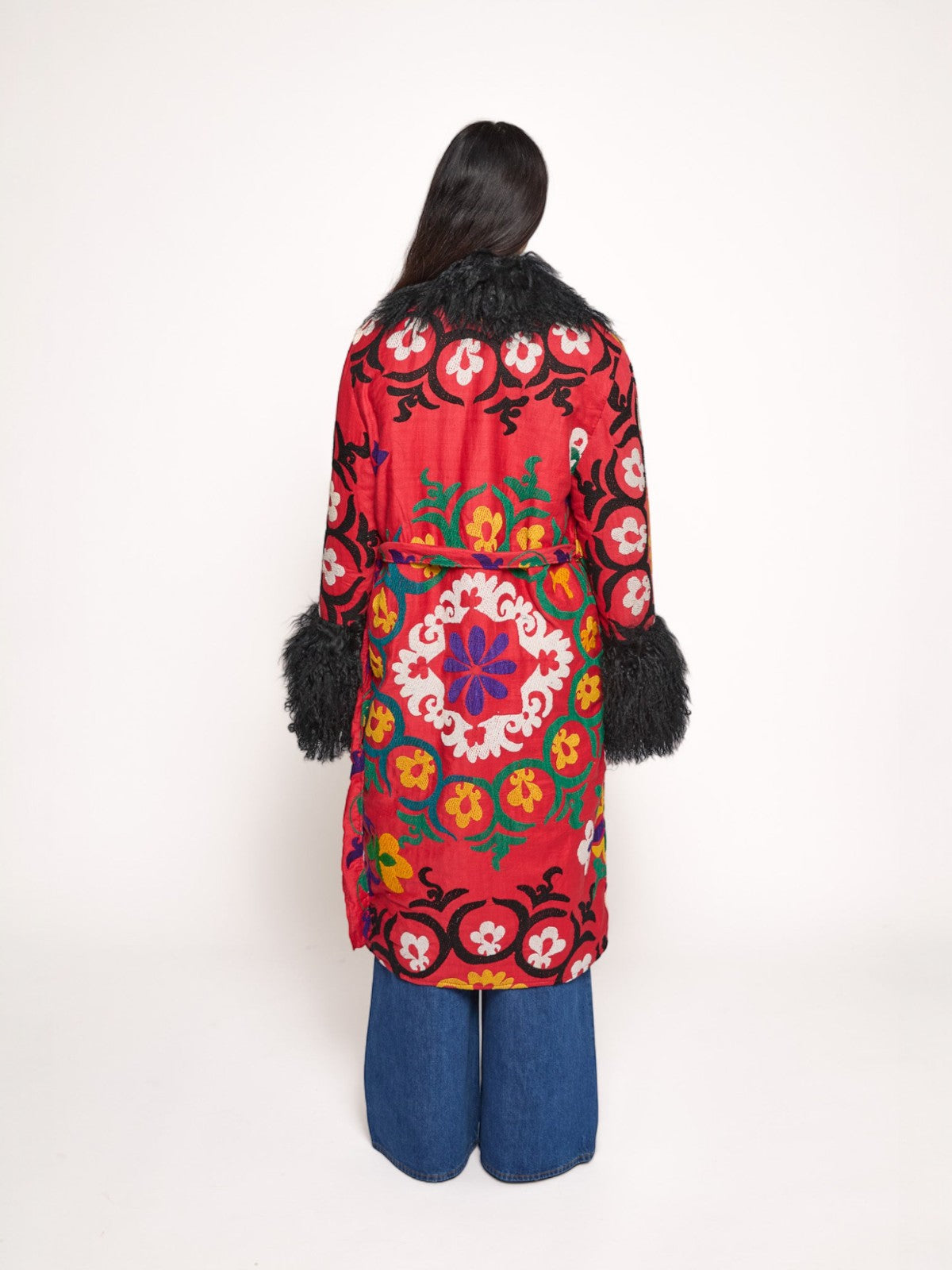 Aisara Wrap Coat - L | Multi/Pink Aisara Wrap Coat - L | Multi/Pink