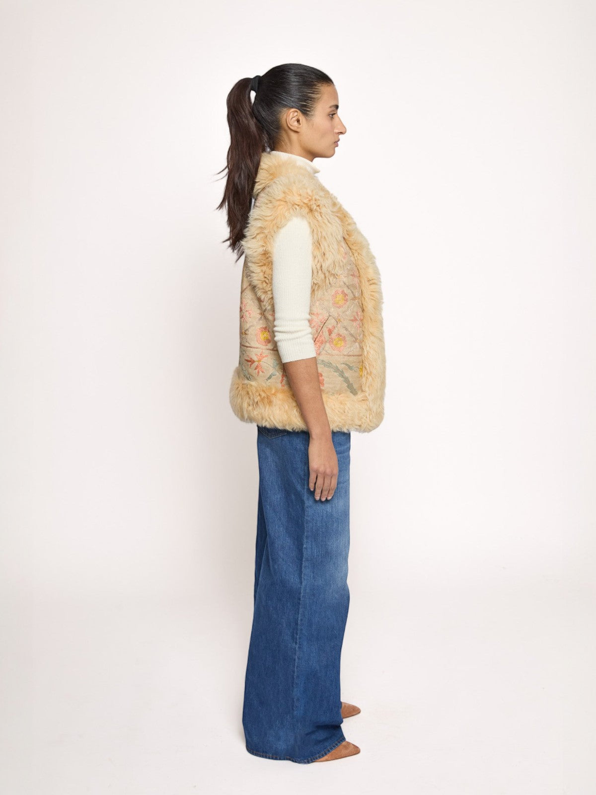 Aziz Waistcoat - M | Print/Ivory Aziz Waistcoat - M | Print/Ivory