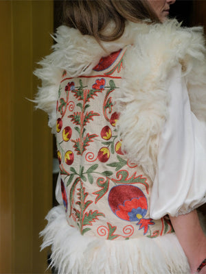Aziz Waistcoat - M/L | Print/Ivory Aziz Waistcoat - M/L | Print/Ivory