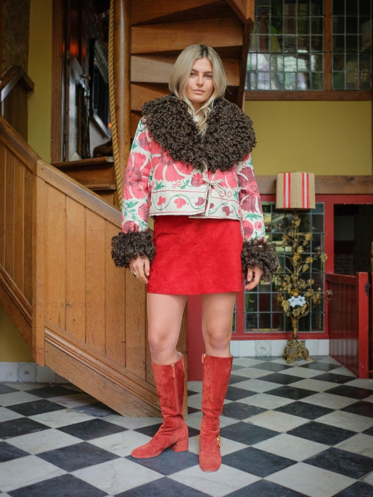 Madina Coat - XS | Pink/Brown Madina Coat - XS | Pink/Brown