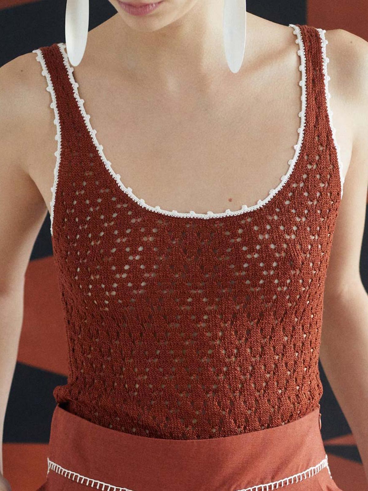 Lando Top | Brown Lando Top | Brown