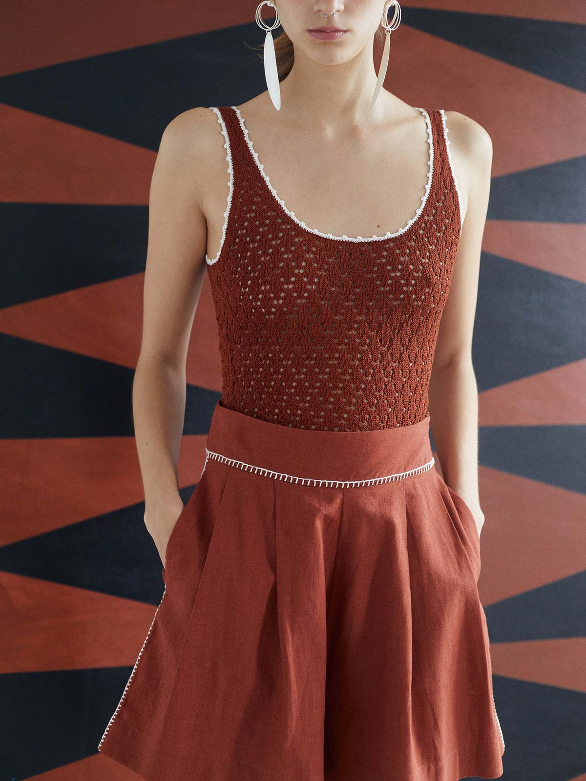 Lando Top | Brown Lando Top | Brown