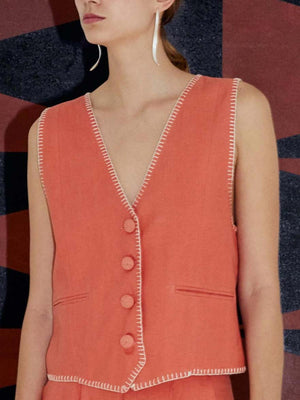 Amuleto Vest | Peach Amuleto Vest | Peach