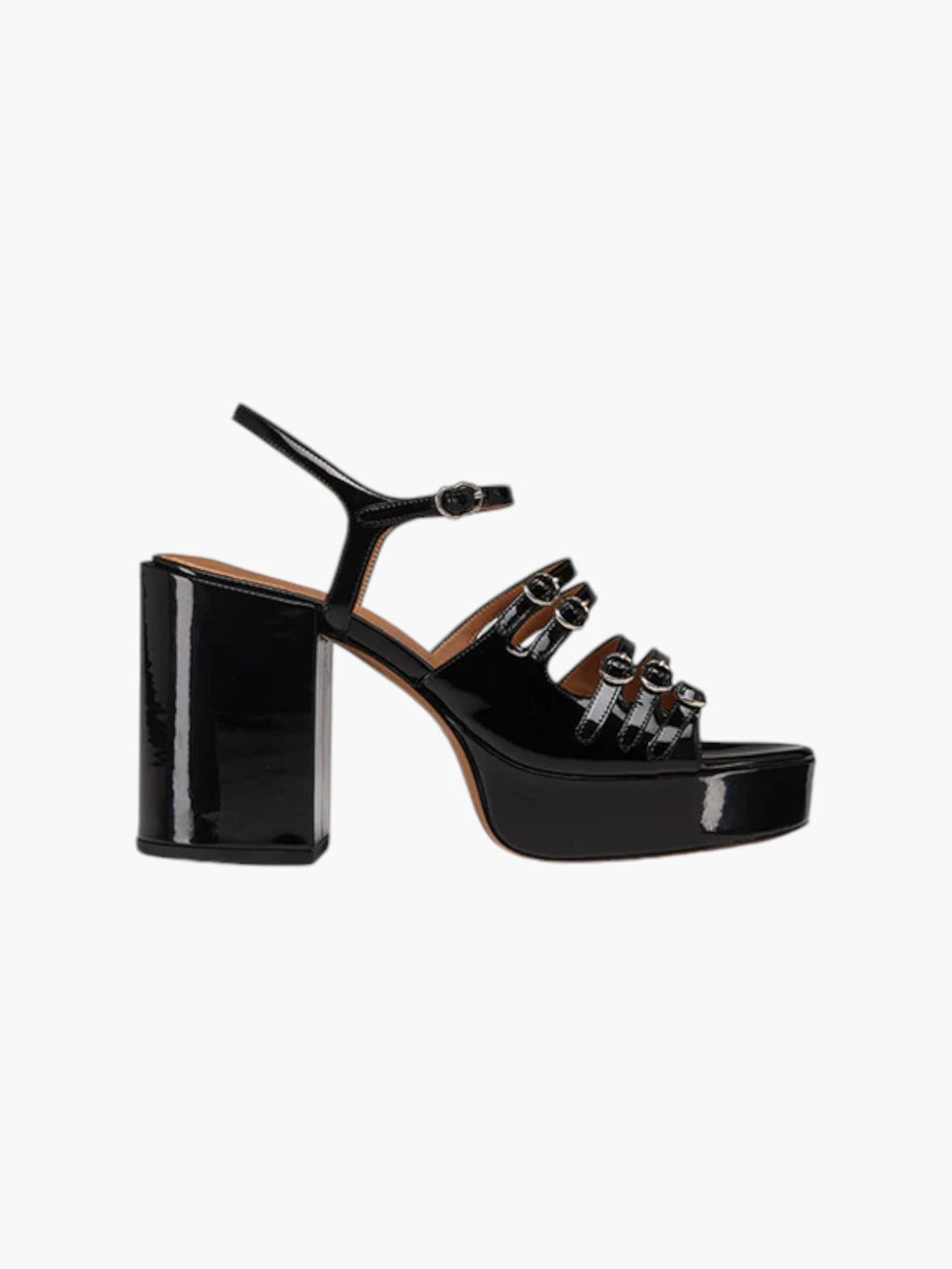 Frenchkiss Sandals | Patent Black