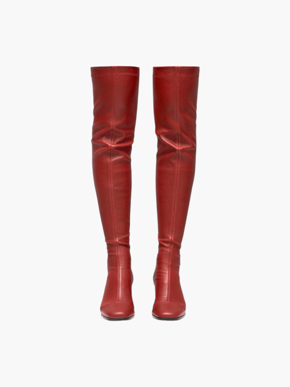 Whisper Over the Knee Boots | Red Stretch Whisper Over the Knee Boots | Red Stretch