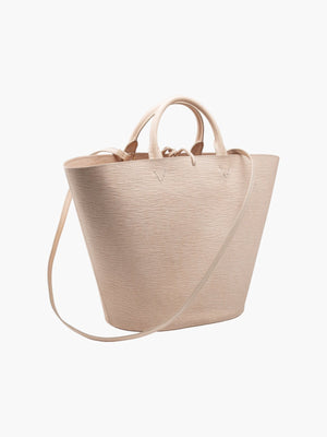 Large Cesta Basket Bag | Natural Embossed Large Cesta Basket Bag | Natural Embossed