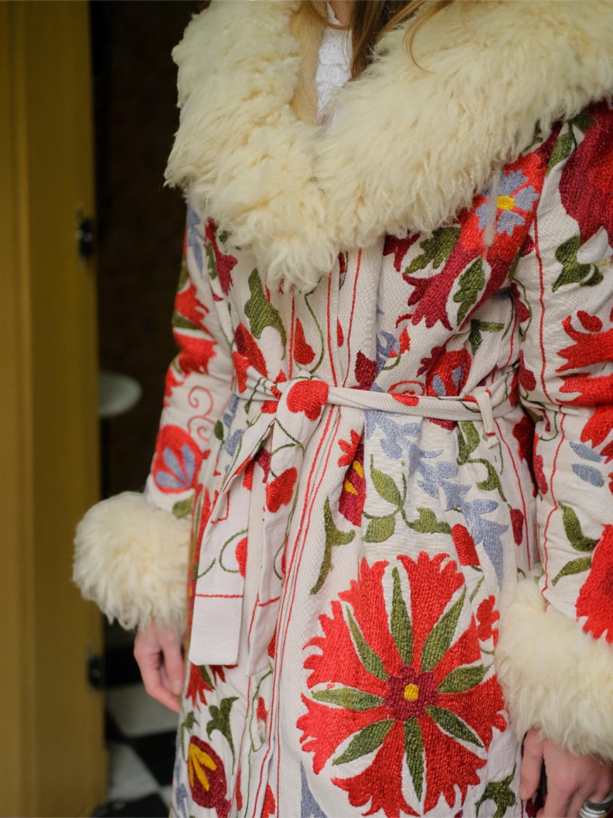 Aisara Wrap Coat - S | Print/Ivory Aisara Wrap Coat - S | Print/Ivory