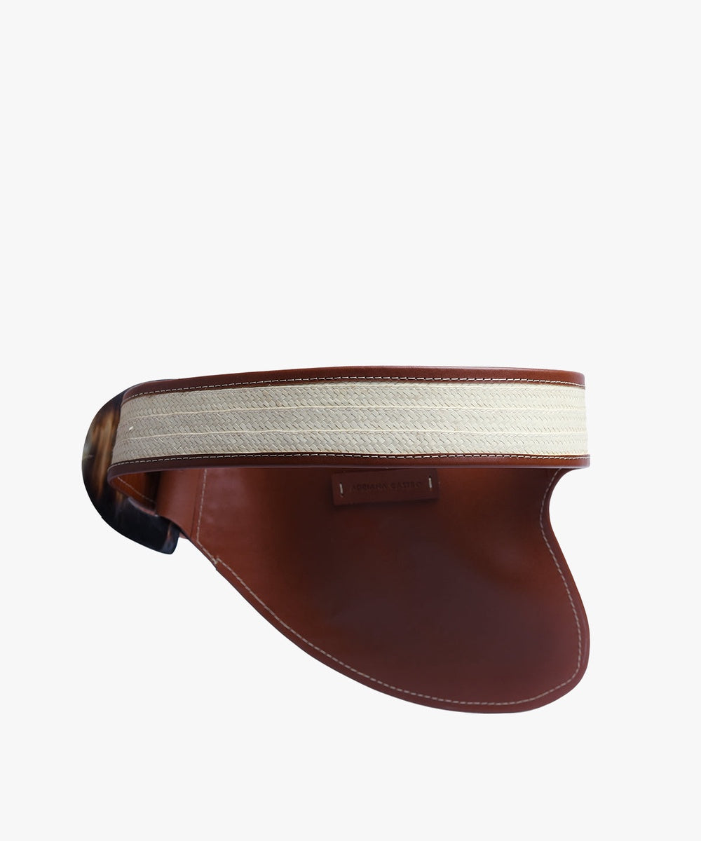 La Jefa Belt in Leather and Cana Flecha La Jefa Belt in Leather and Cana Flecha