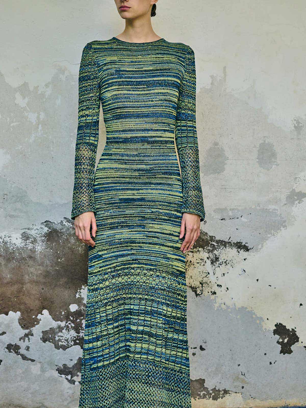 Murga Maxi Dress | Blue/Green