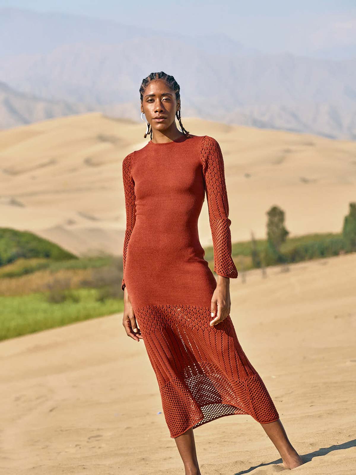 Murga Maxi Dress | Brown Murga Maxi Dress | Brown