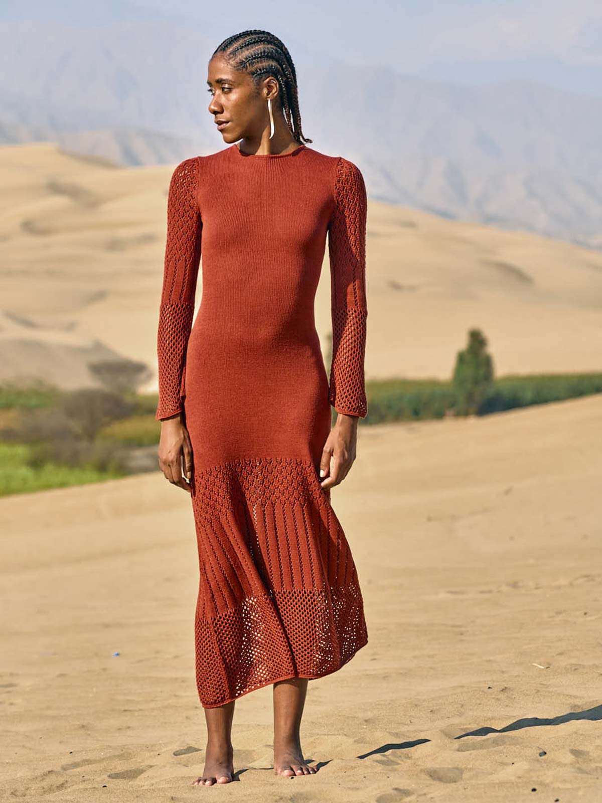 Murga Maxi Dress | Brown Murga Maxi Dress | Brown