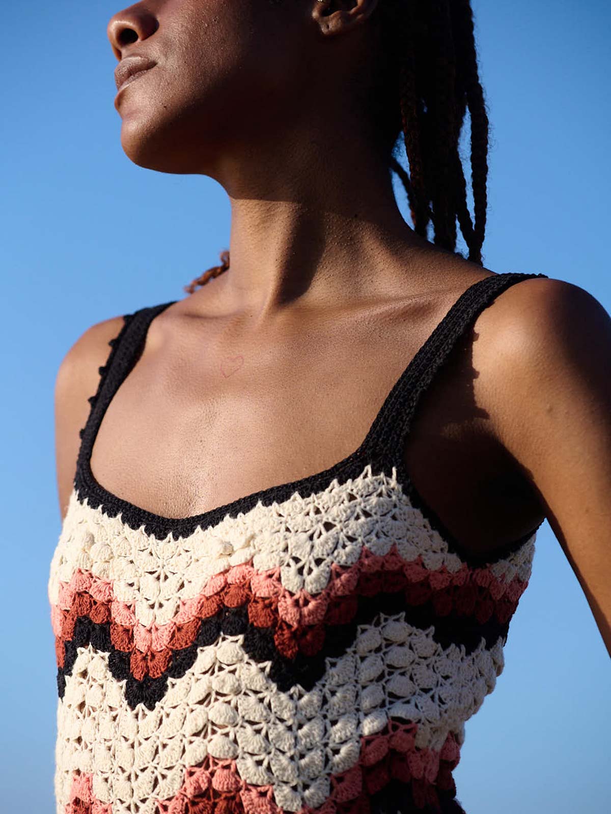 Marea Dress | Peach/Black Marea Dress | Peach/Black