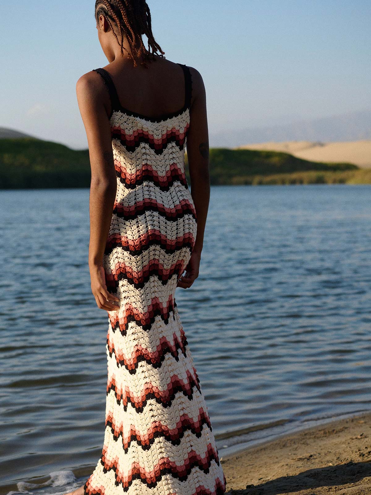 Marea Dress | Peach/Black Marea Dress | Peach/Black