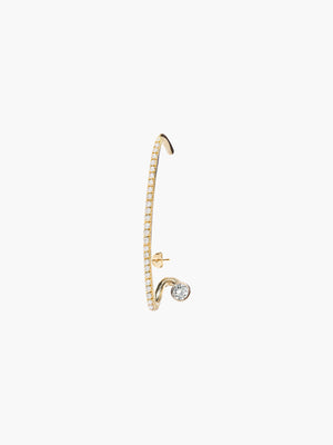 Crescendo Flare Pave Earring Crescendo Flare Pave Earring - Fashionkind