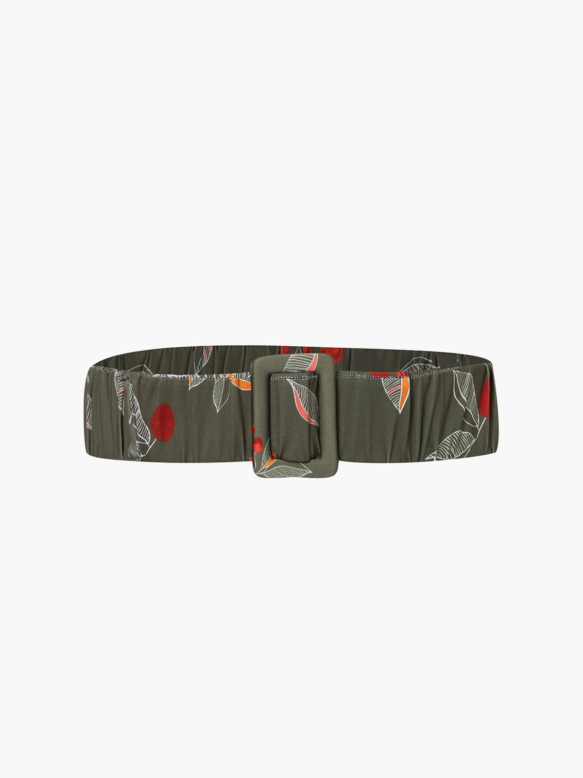 Ruched Belt | Olive Chontaduro Ruched Belt | Olive Chontaduro