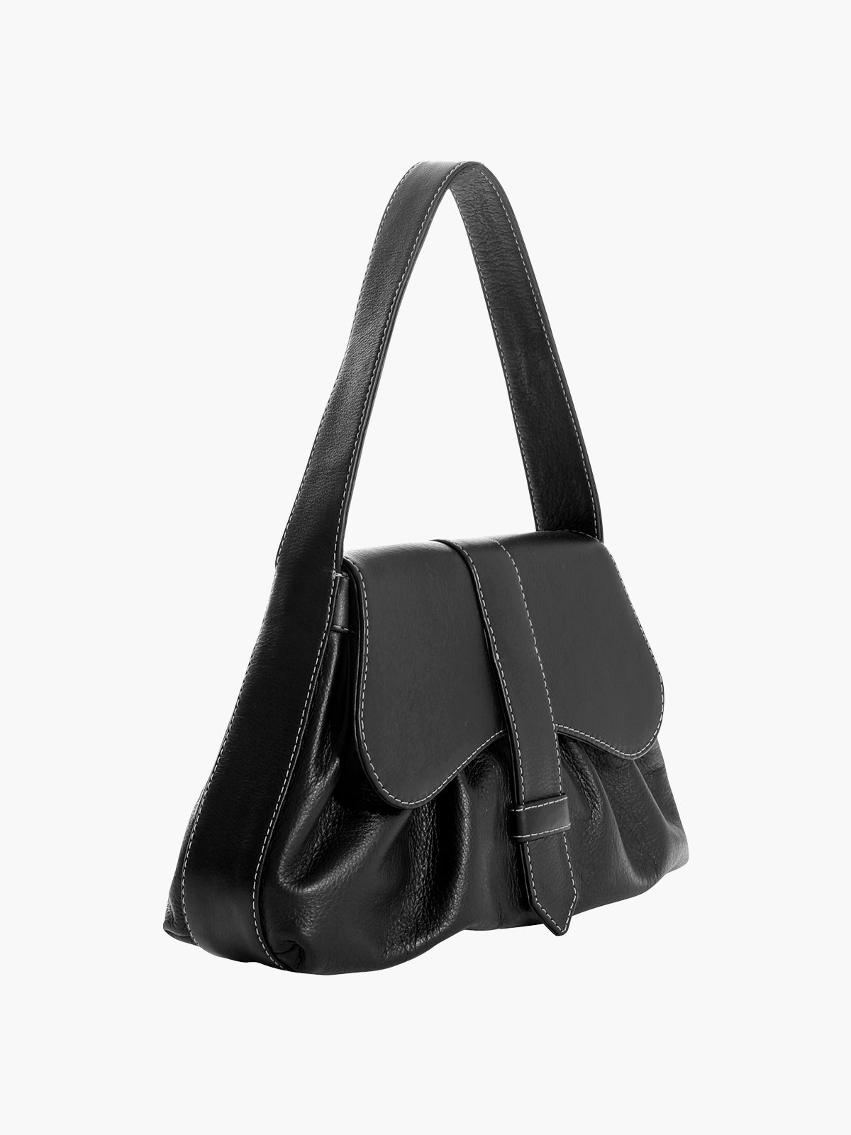 Mercedes Handbag in Leather | Black