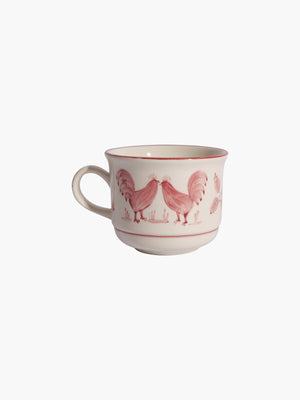 La Coquette Coffee or Tea Cup and Plate | Red La Coquette Coffee or Tea Cup and Plate | Red