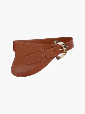 La Jefa Belt in Leather | Marron La Jefa Belt in Leather | Marron