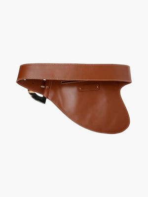 La Jefa Belt in Leather | Marron La Jefa Belt in Leather | Marron